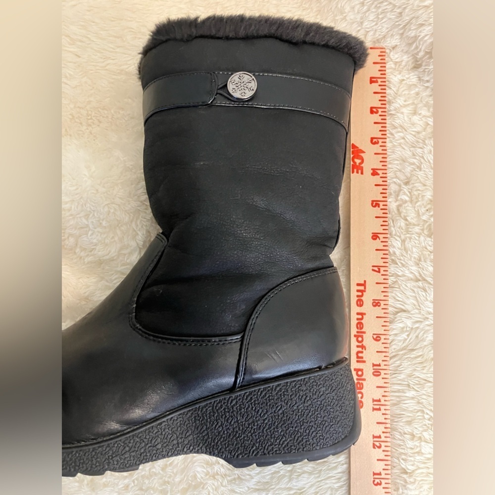 Weathermates Khombu Vegan Leather Faux Fur Boot Size 11M - Picture 4 of 12